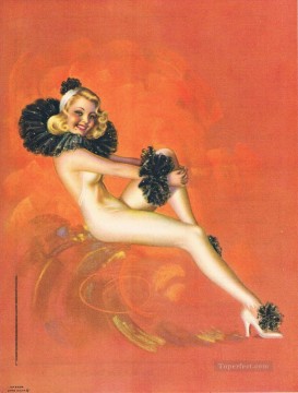 Nude Painting - Gil Elvgren pin up 47
